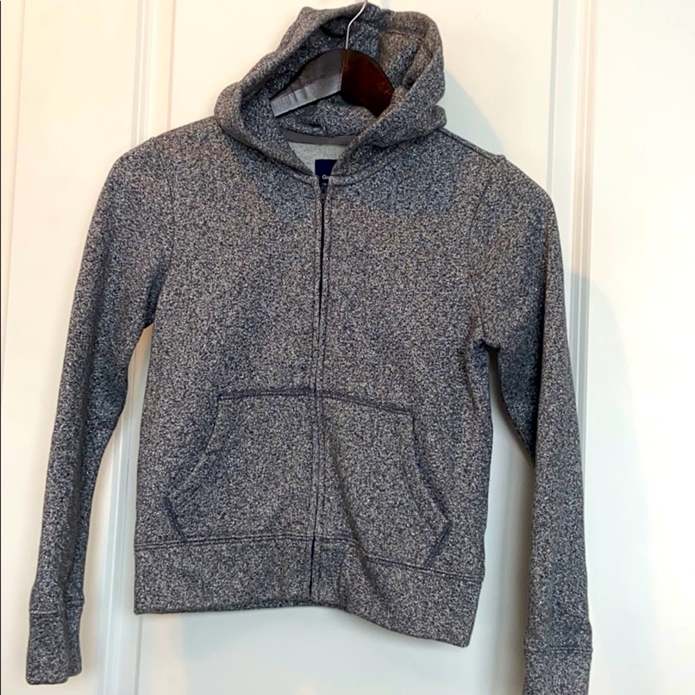 GAP Kids Metallic Zip Up Hoodie-EUC